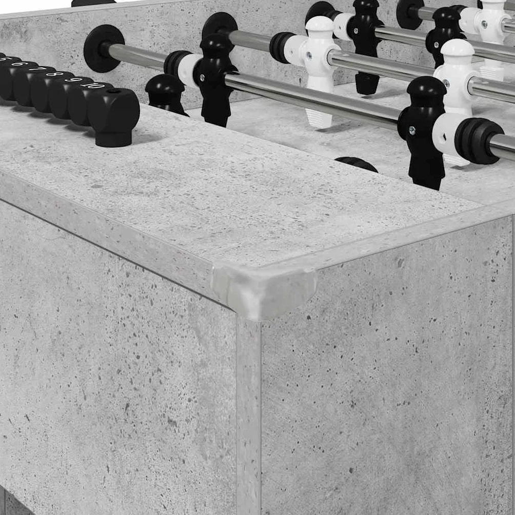 vidaXL Table de Foosball Gris Béton 146,5 x 74 x 85 cm, Table de Baby-Foot rectangulaire Moderne, idéale pour Vos soirées en Famille, résistante et Parfaite pour s'amuser à l'intérieur
