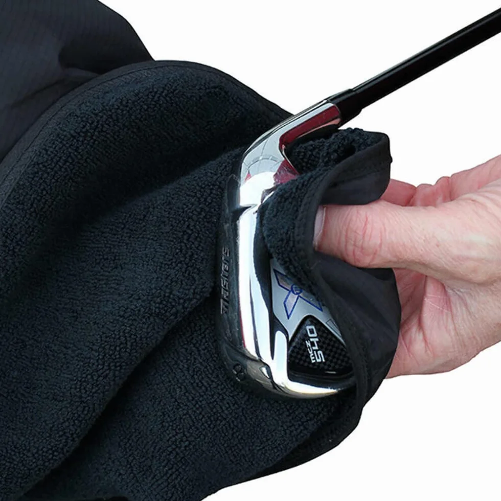 Masters Golf 2016 TourDri 2-In-1 Waterproof Bag Hood & Golf Towel Black