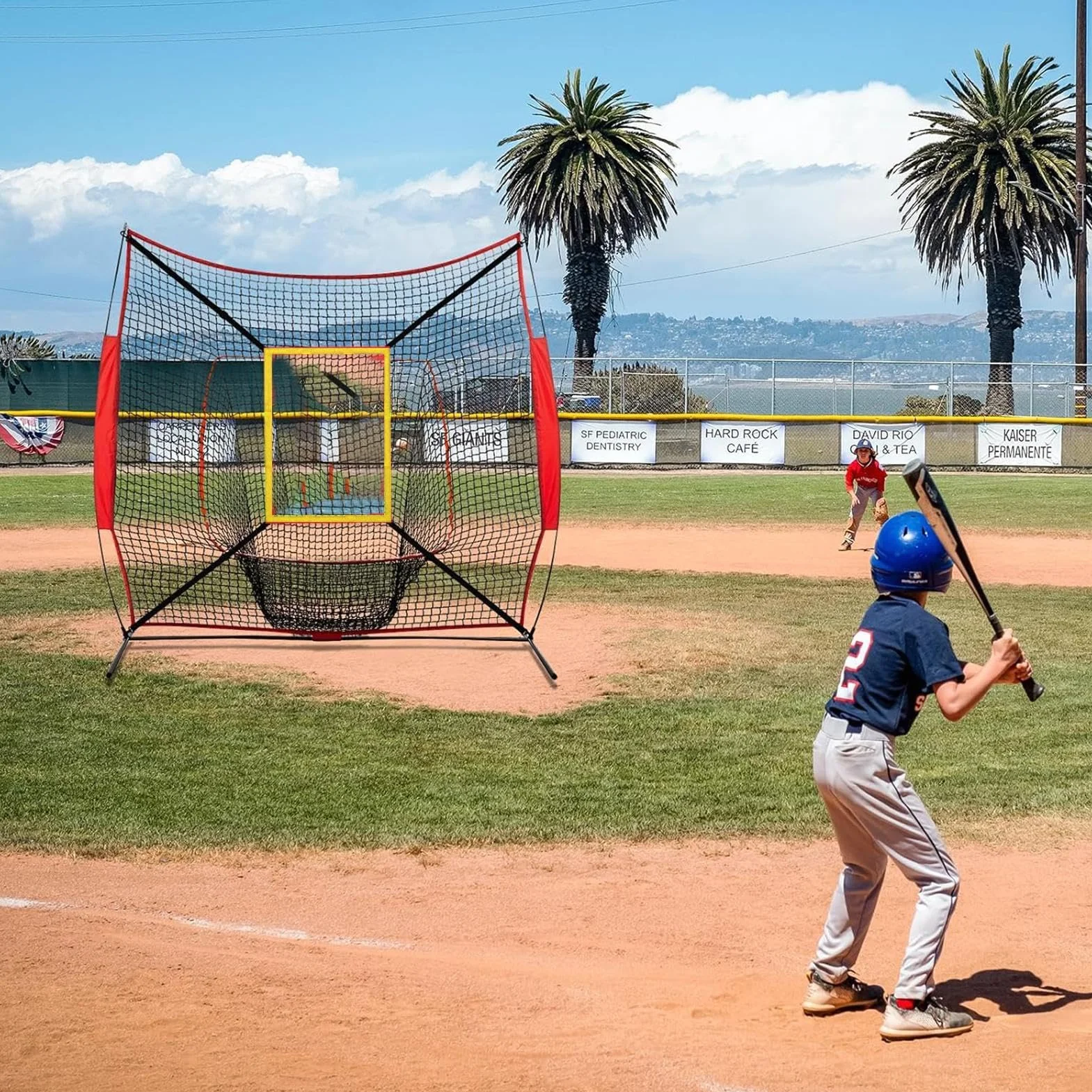 Zone de Strike de Baseball, Cible de Pitching 4 Sangles Réglables, Équipement d'Entraînement Professionnel