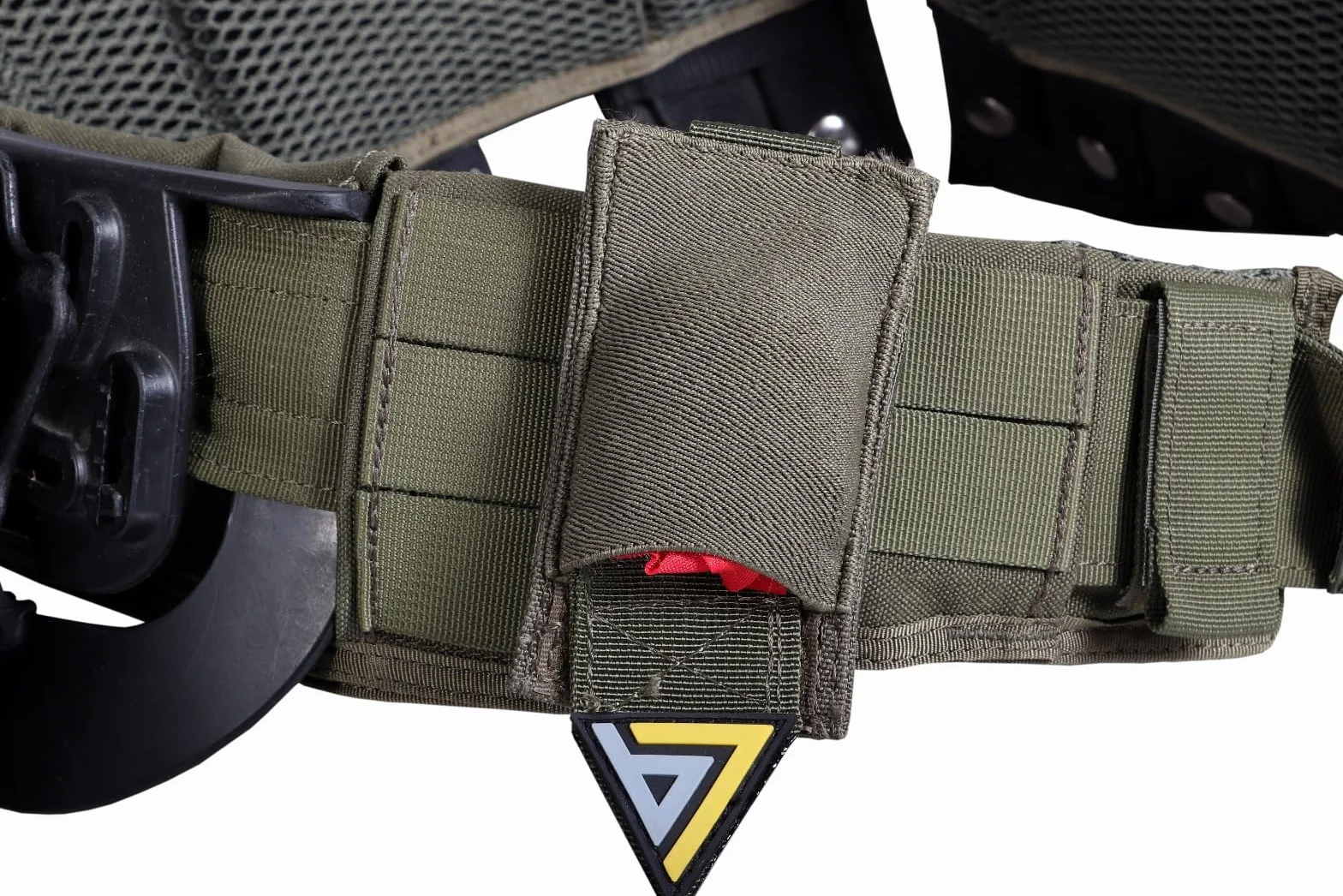 Brassards airsoft paintball double velcro rouge bleu