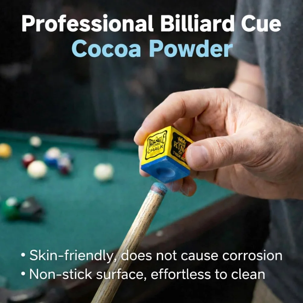Craie de Billard Bleu Lot de 12, Haute Performance Carbonate de Calcium pour Pool Snooker