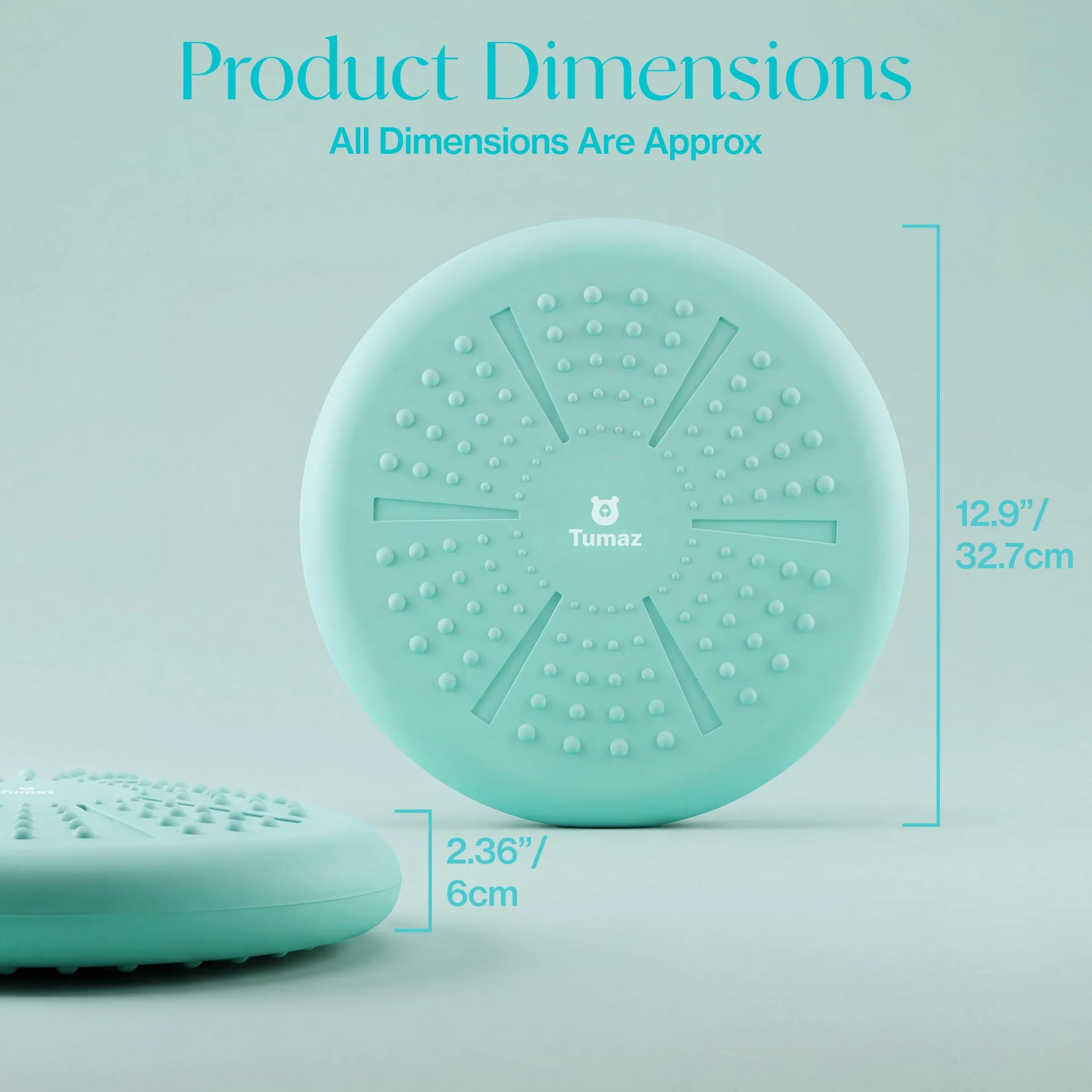 Tumaz Coussin d'Équilibre Très Épais avec Pompe à Air pour Améliorer la Posture Assise et la Stabilité