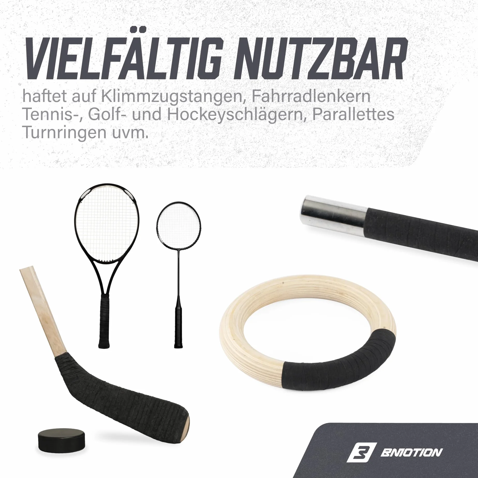 Müller & Blum Bande antidérapante Grip Tape 10 m pour fitness, musculation et calisthenics