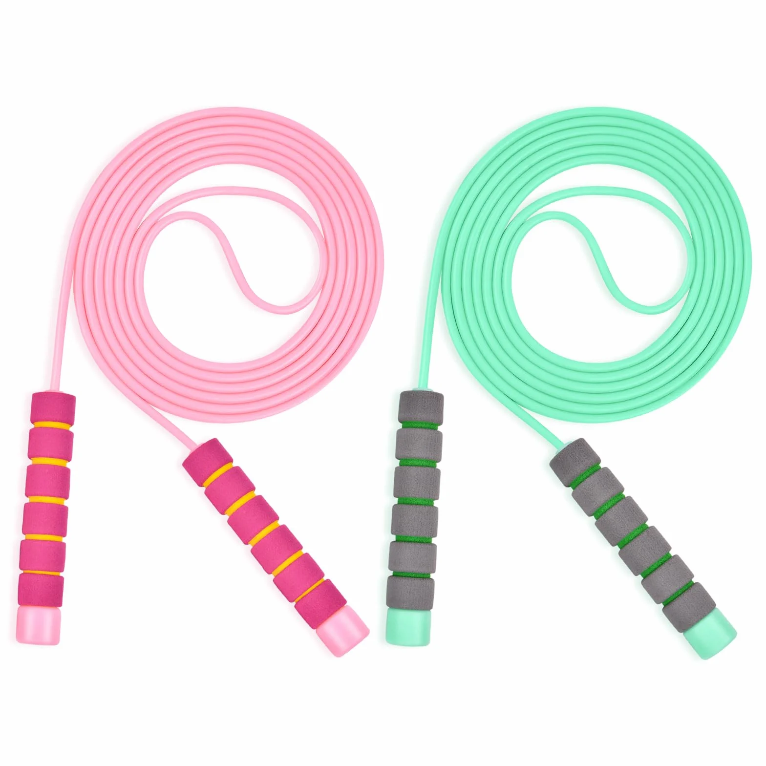 Flintronic Corde à Sauter Enfant Réglable 2.6M/2.8M Poignées Mousse Fitness