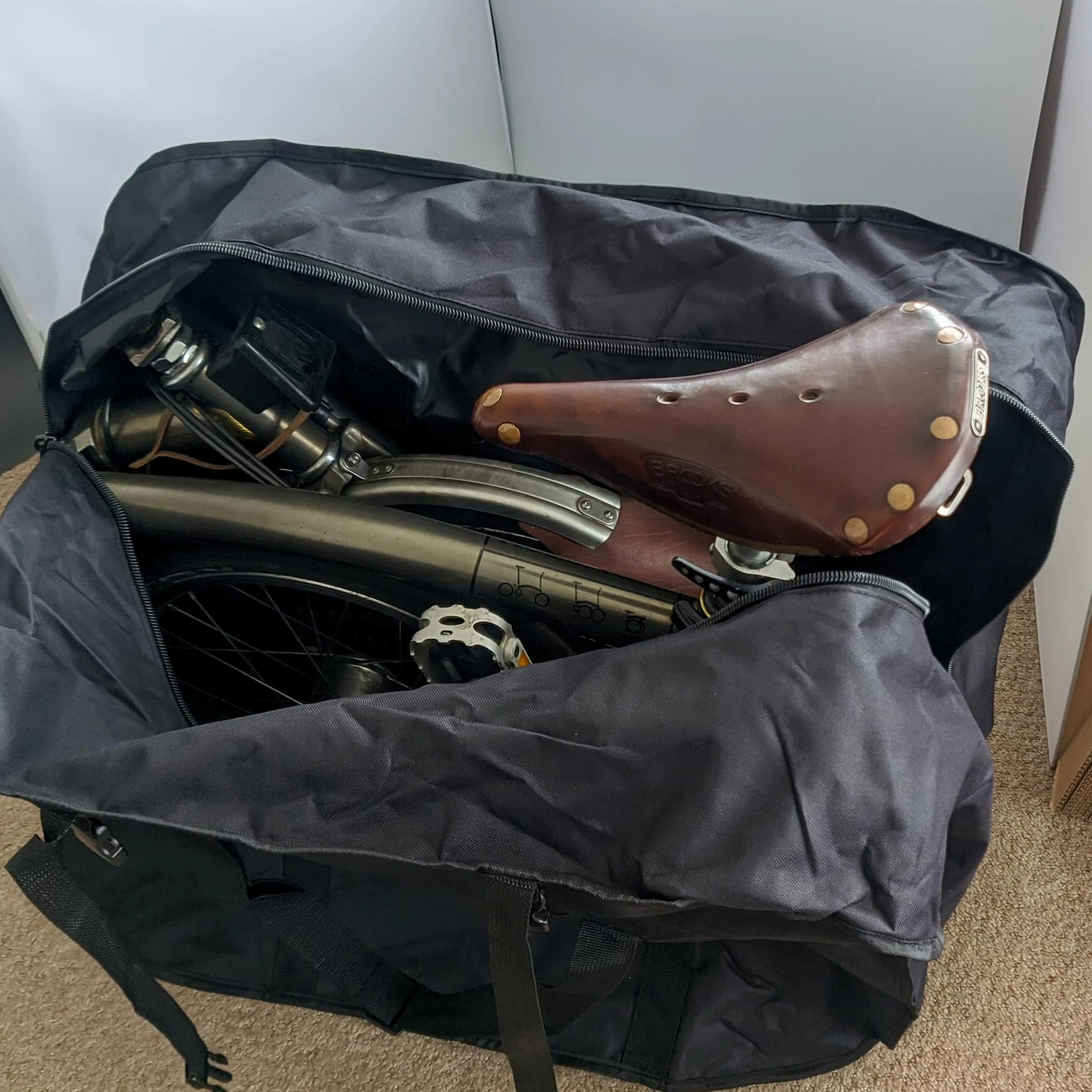 London Craftwork Sac de Transport Dahon, Birdy Brompton Electric Partie vélo Unisexe, Noir, Taille Unique