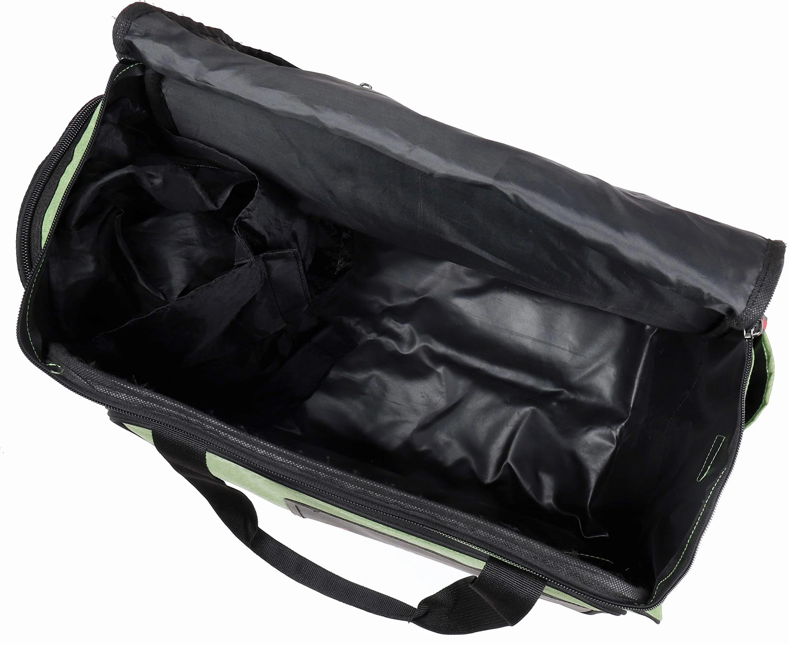 BRUBAKER Set de Ski Carver Performance Housse à Skis Sac Chaussures 1 Paire Skis Bâtons Chaussures Casque Vert Noir