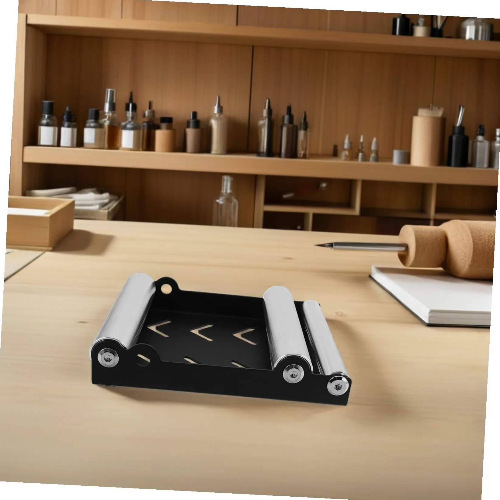 Support de Nettoyage de Pneus Moto Adjustable pour Chaîne et Entretien, Fer et Aluminium Robuste