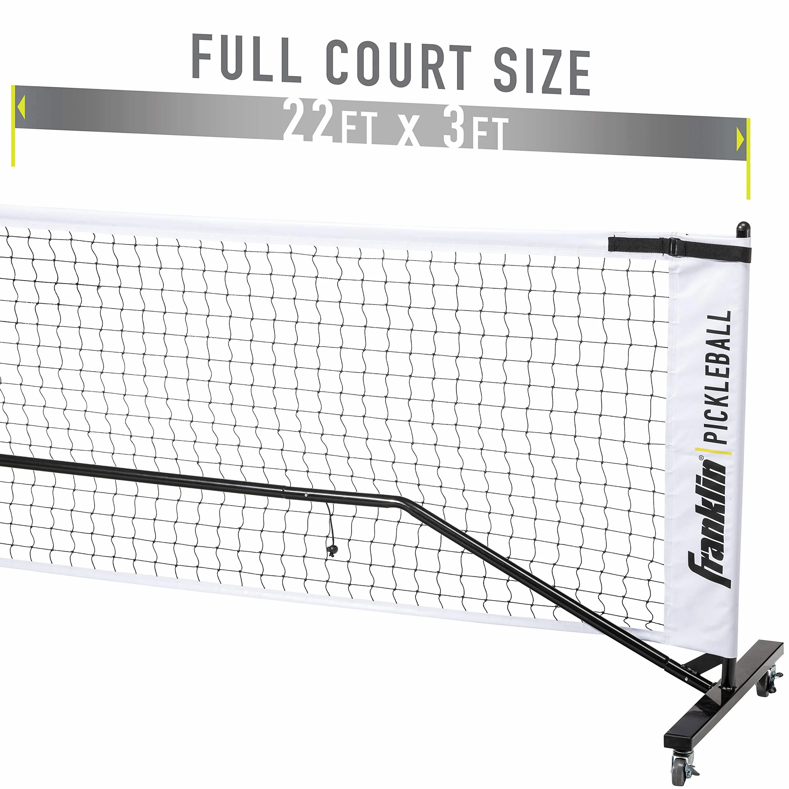 Franklin Sports Filet de Pickleball Portable d'extérieur – Taille Réglementaire Officielle 6,7 m avec Sac de Transport
