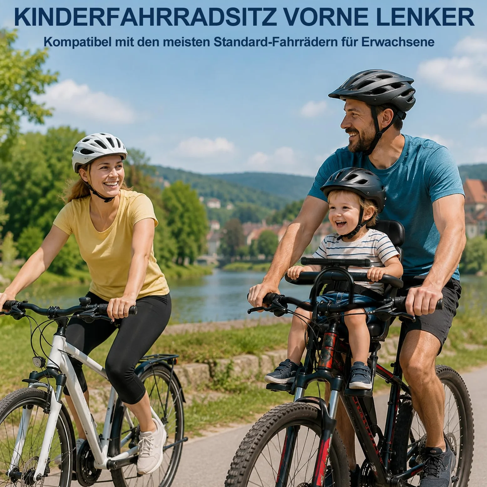 Siège avant de vélo pour enfant avec poignée de rampe, siège de vélo pour enfant et pédales rétractables, selle amovible pour adultes, VTT, vélos pliants, vélos de ville