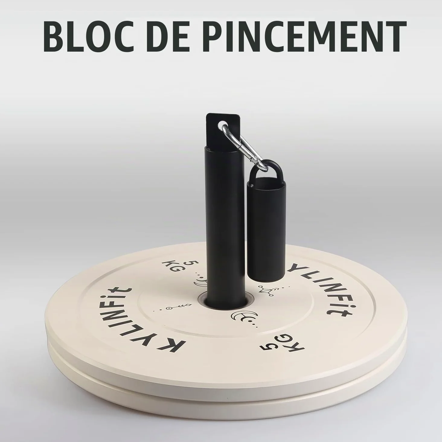 Kit d'entraînement de force 5 en 1 pour avant-bras et poignet en fer robuste pour exercices de force, d'endurance et de gym à domicile