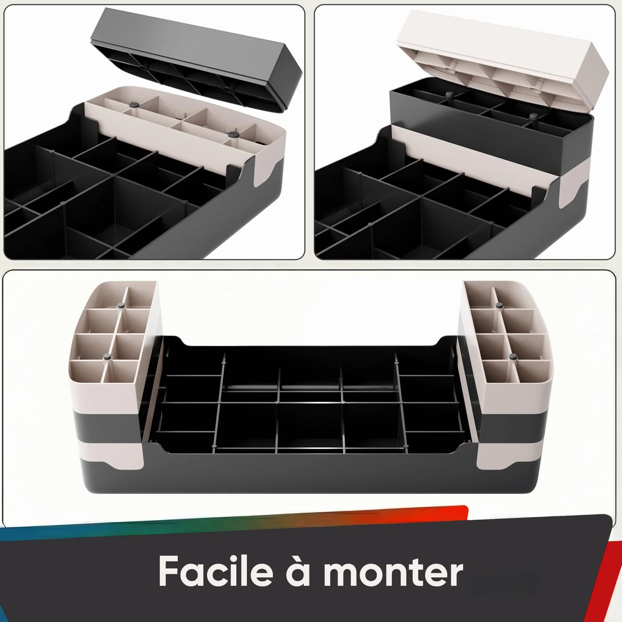 Ultrasport Step Aérobic Antidérapant 3 Niveaux Stepper Fitness 68 x 28 cm Gris