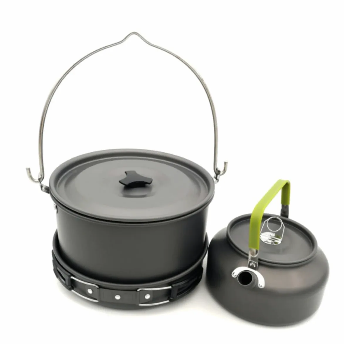 Popote Camping Extérieure Marmite De Cuisine De Camping en Plein Air, Marmite Portable, Pique-Nique Sauvage Popote Bivouac