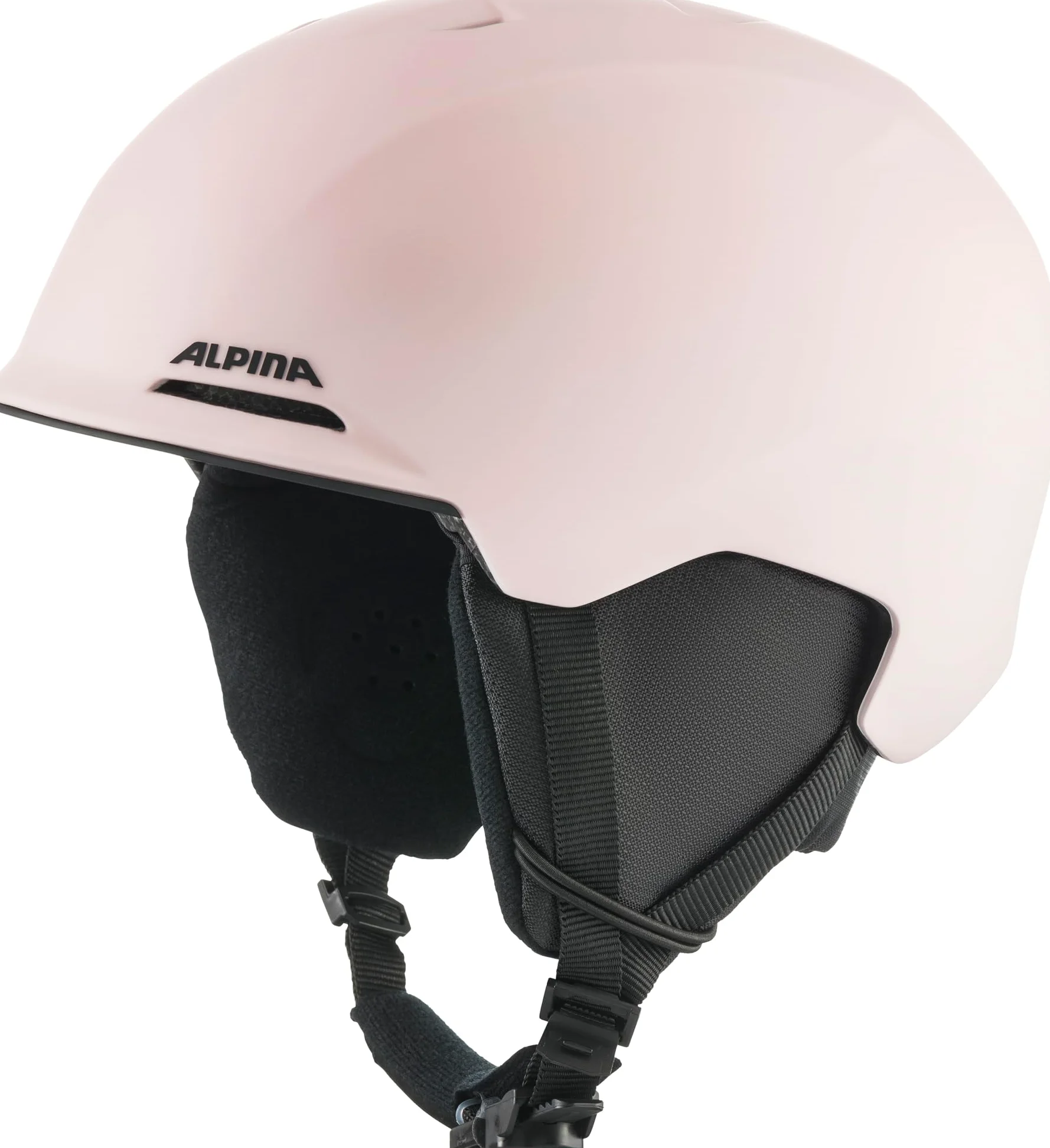 ALPINA Brix Jr - Casque de Ski sûr et léger pour Enfants, avec Coussinets d’Oreilles Amovibles, Absorption optimale des Chocs et Bonne Ventilation, Light-Rose Matt, M (55-59)