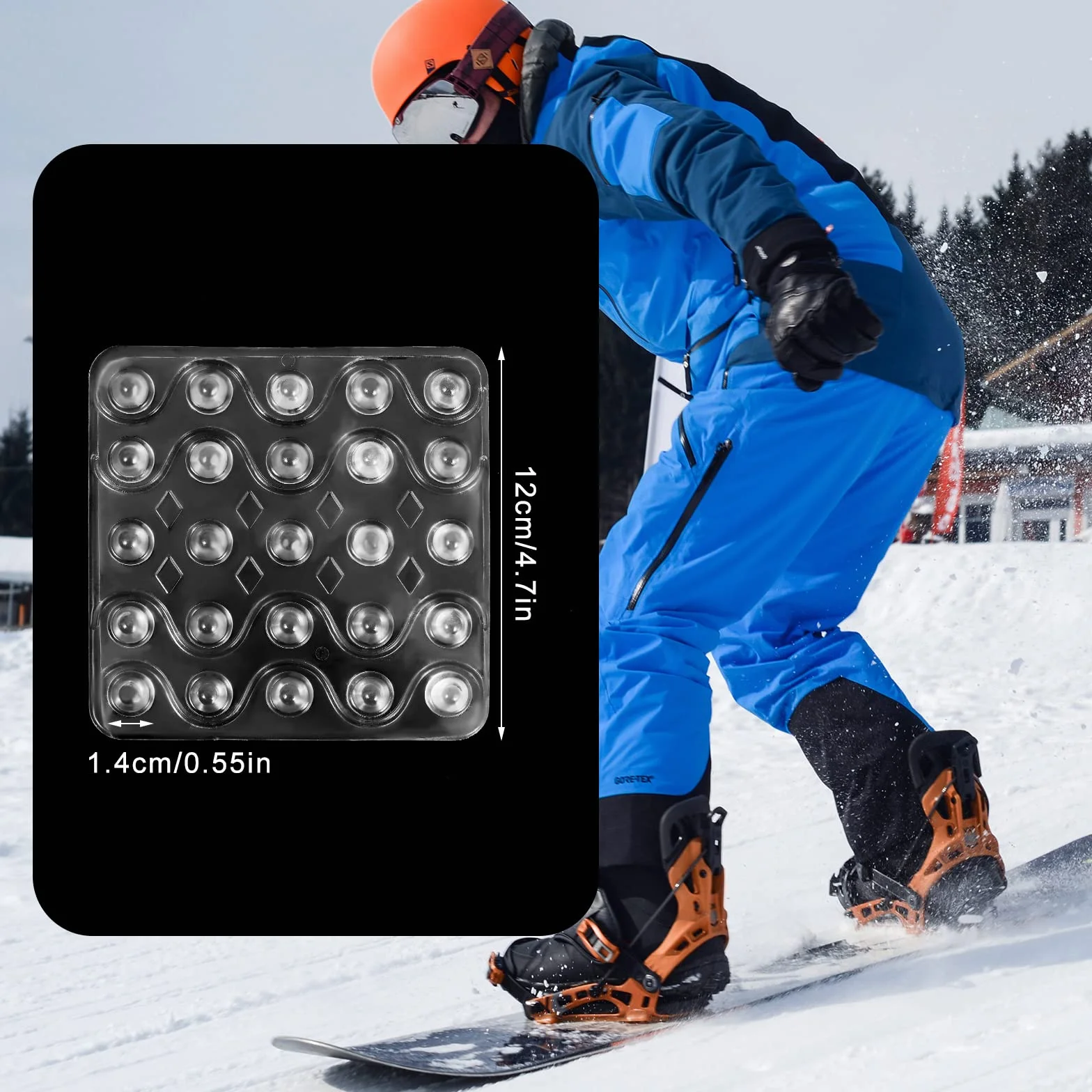 Stomp Pad Transparent Antidérapant Snowboard Grip Mat