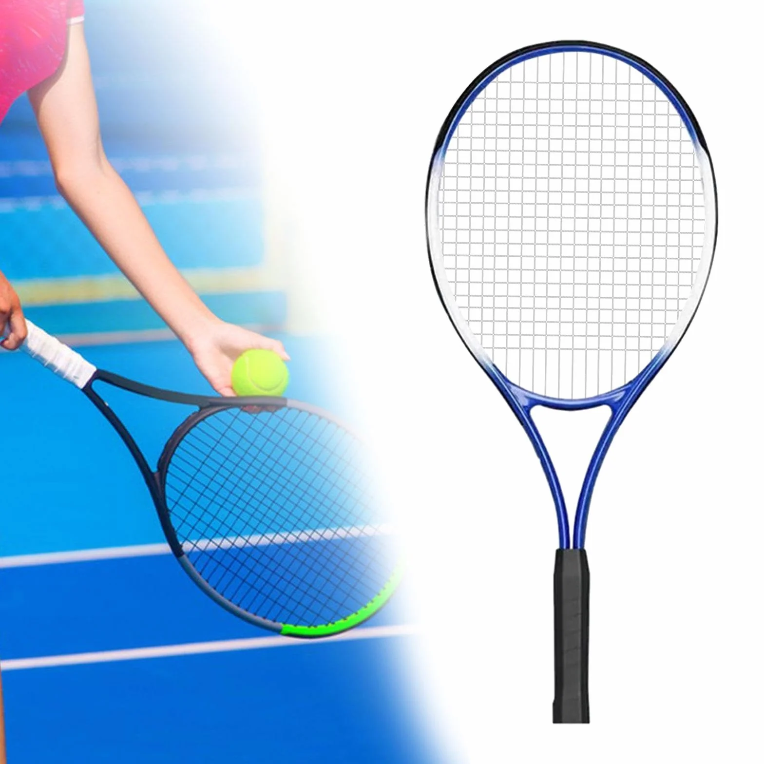 Raquette de Tennis Solo Équipement d'entraînement Prise antidérapante