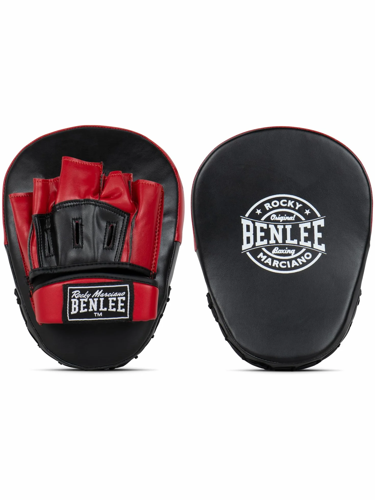 BenLee Punch Mittens Faux Leather Dewey One Size Black/Red