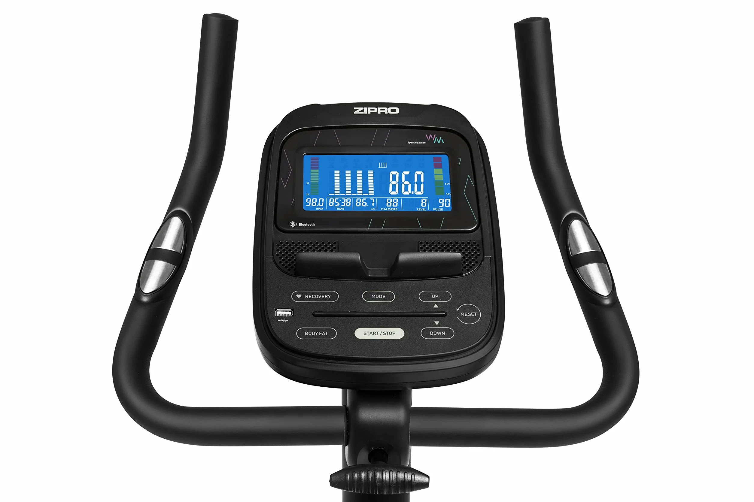 Zipro Vélo d'appartement magnétique Flame Ergomètre Fitness 150 kg