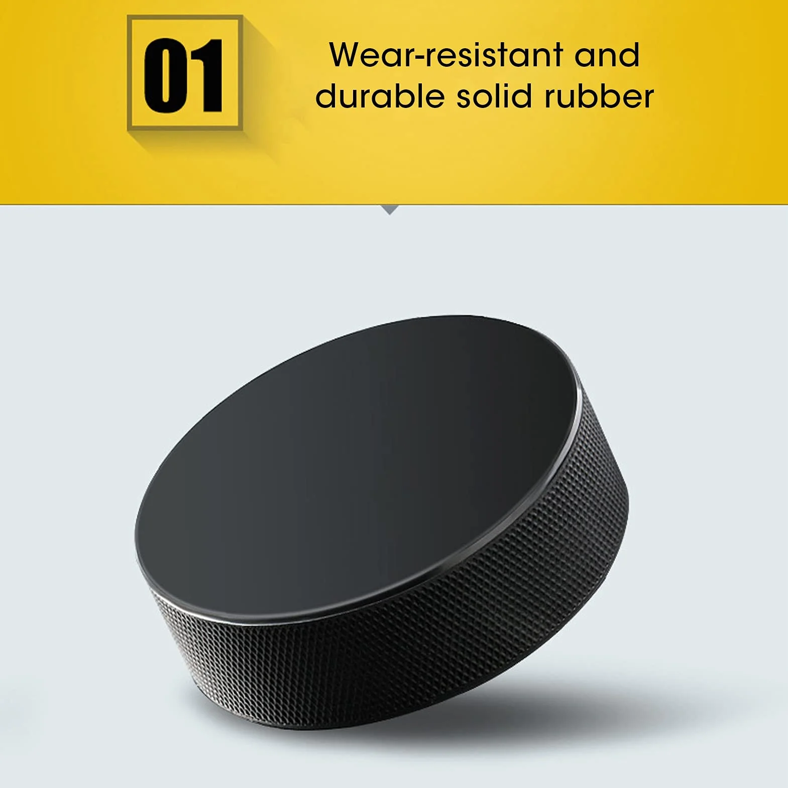 Pucks de Hockey de Pratique en Caoutchouc Solide pour Hockey sur Glace