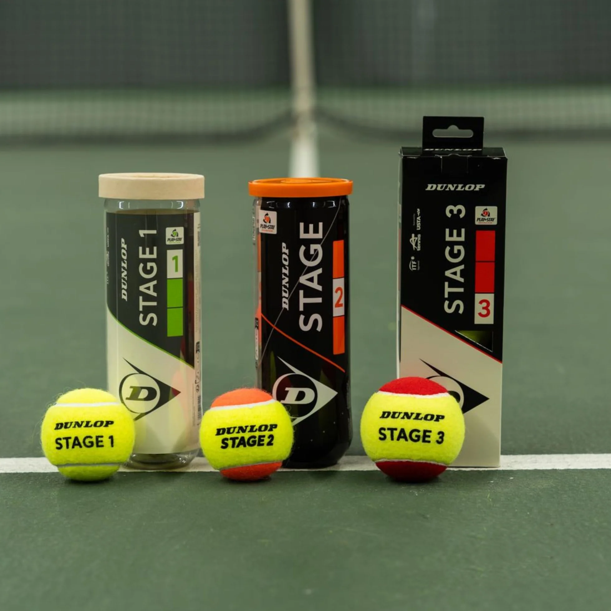 Dunlop Stage 2 Orange 3PET Balle de Tennis Adulte