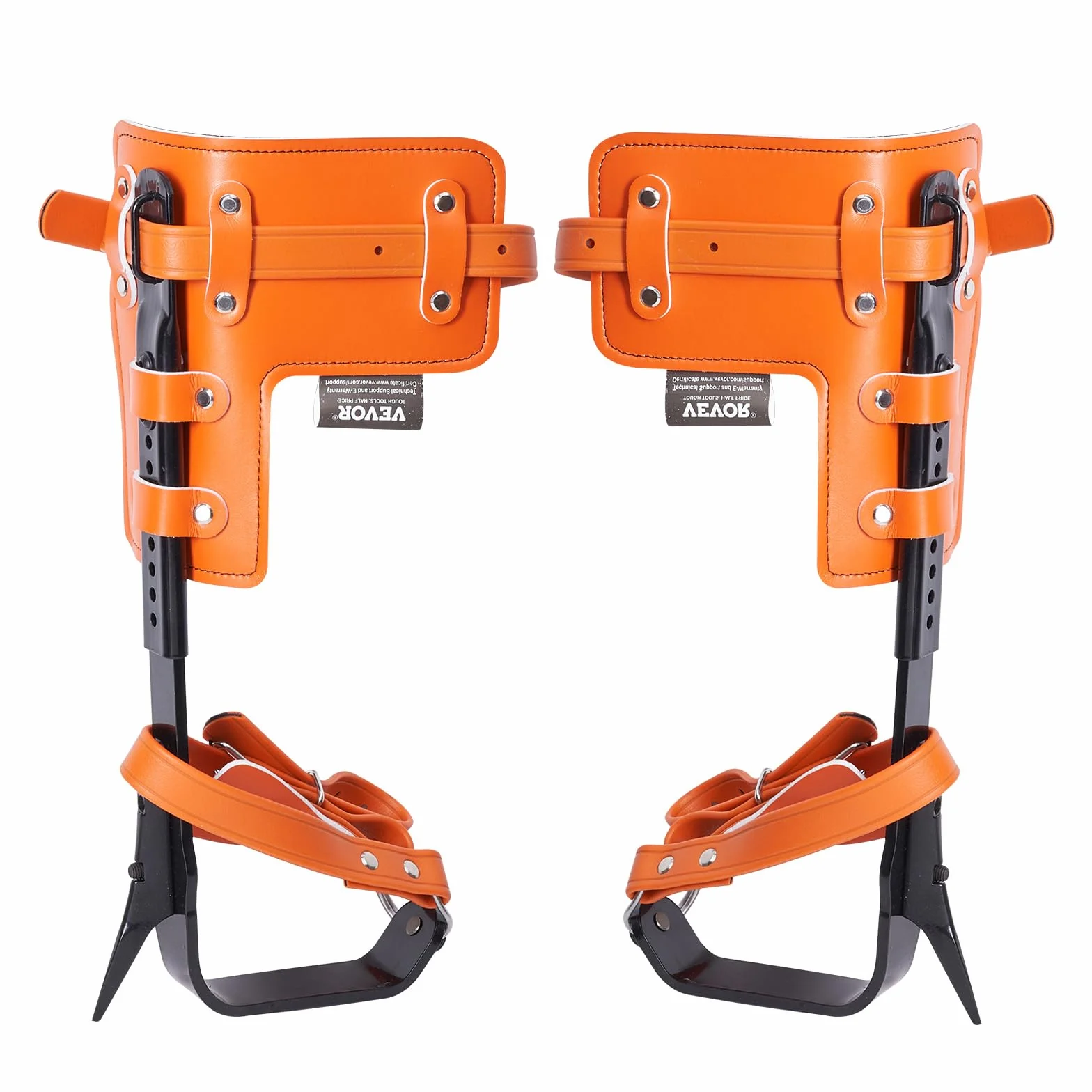 VEVOR Pointes d'escalade d'arbre, 1 paire, crampons acier allié, charge 158 kg, équipement avec sangles et protecteurs