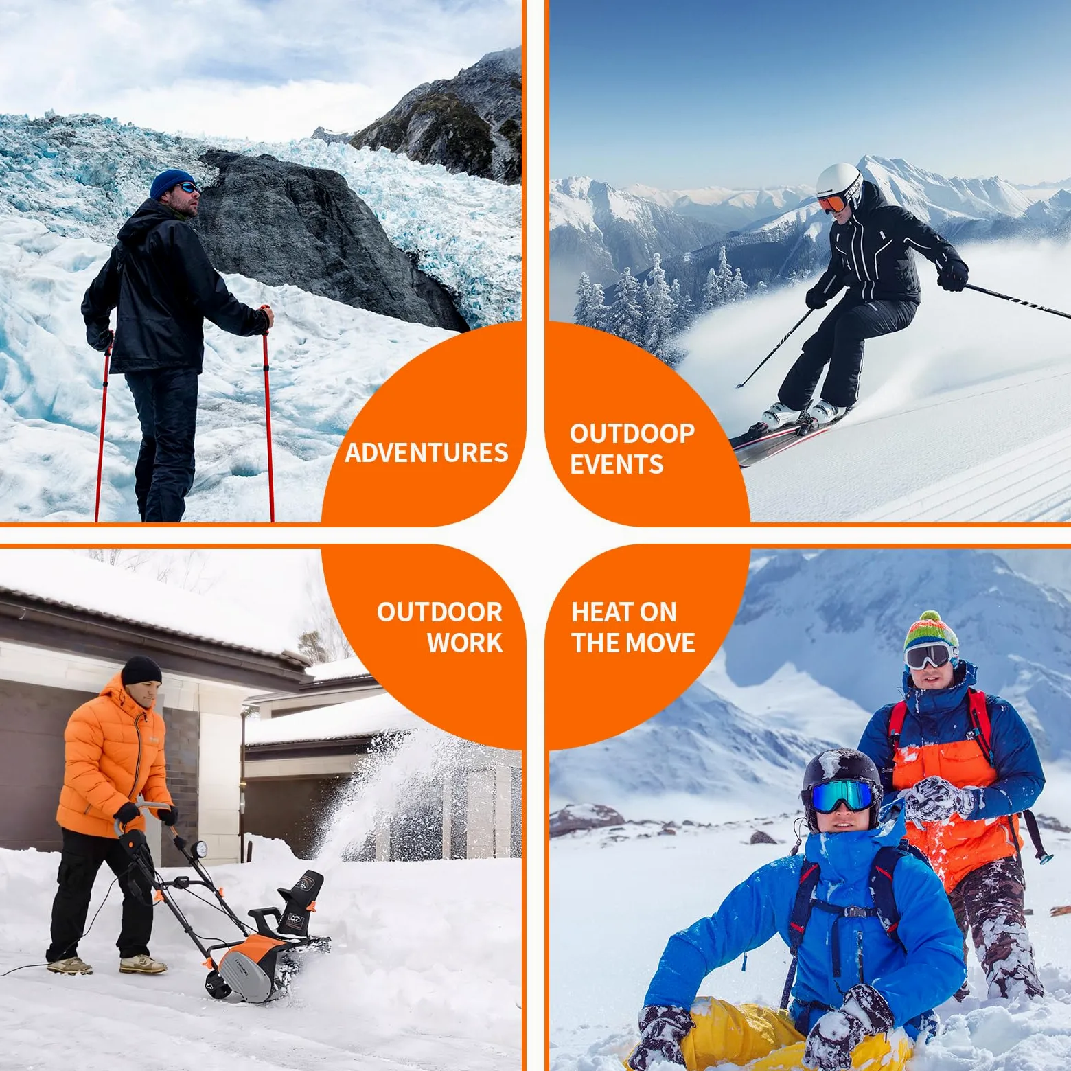 Chauffe-mains jetables - Longue durée - Activé par l'air - Jusqu'à 10 heures - Entièrement naturel et portable - Pour le camping, la pêche, la chasse, les sports de plein air, le travail d'hiver, les