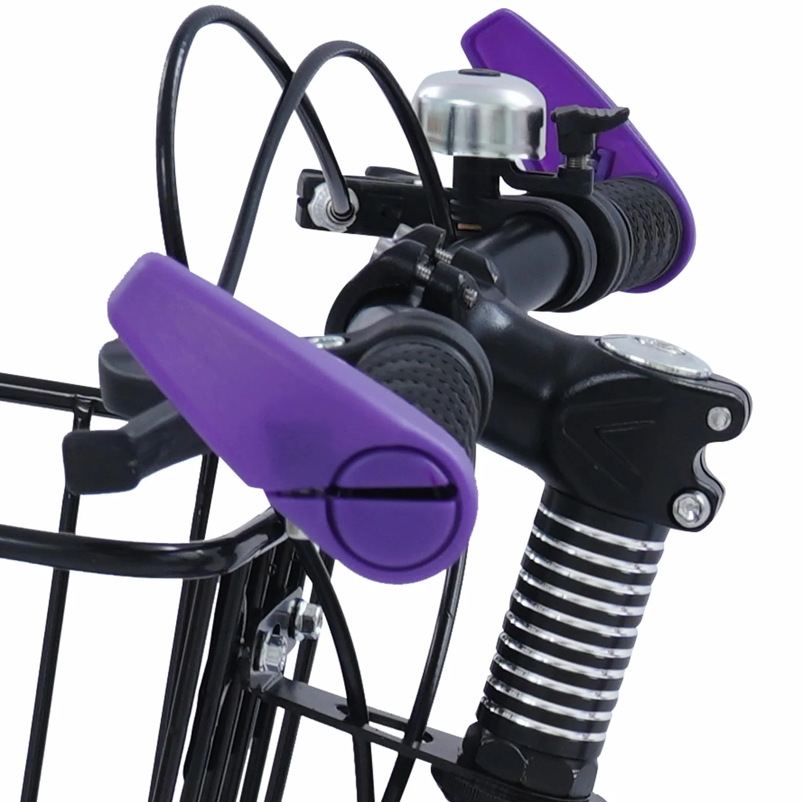 Vélo pour enfant 14 pouces avec siège arrière, panier et roues stabilisatrices, hauteur réglable 3 ans