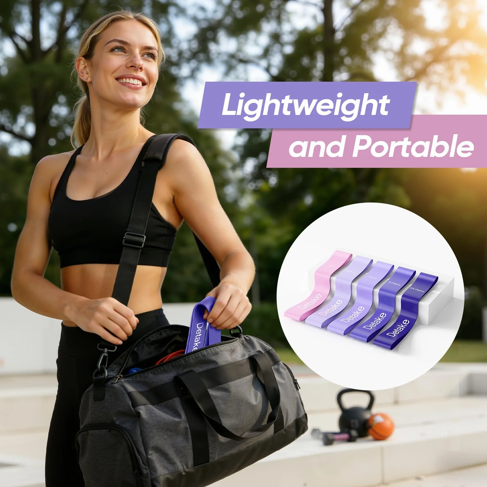 Elastique Musculation Lot de 5 Bande Élastique 5 Niveaux Résistance avec Sac de Rangement