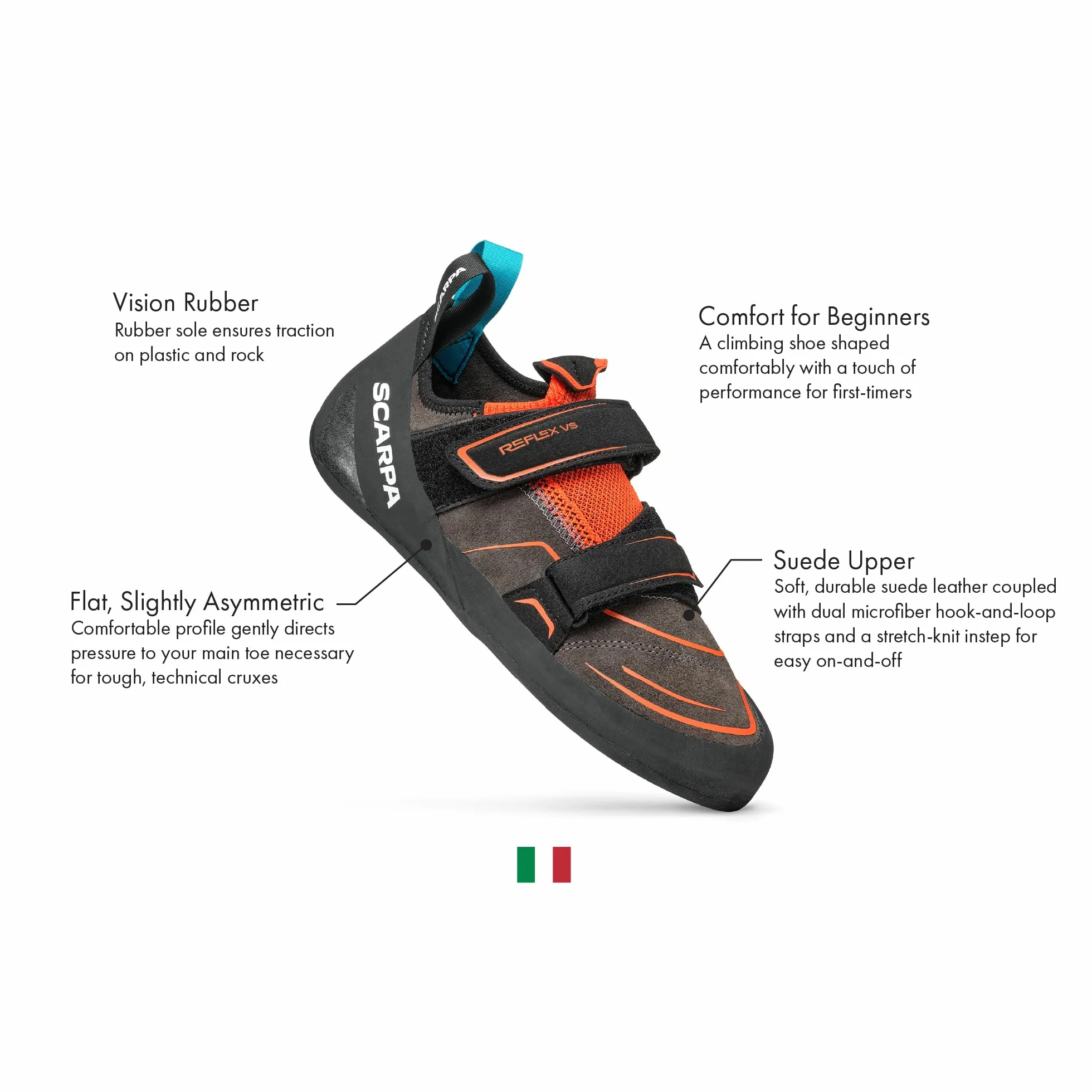 SCARPA Chaussures d'escalade pour homme Reflex VS débutant