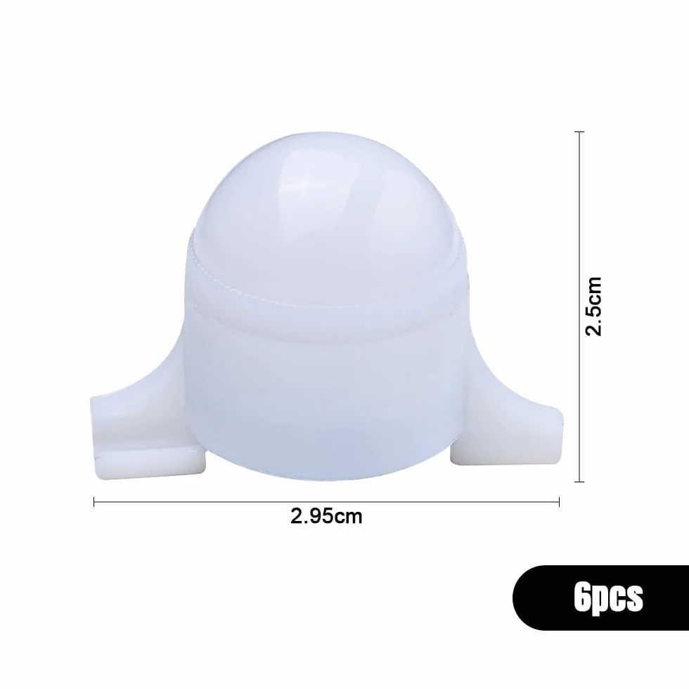 mizikuu 6PCS Détecteur De Touche Électronique De Pêche, Détecteurs de Morsure LED Alarme de Touche de la Canne à Pêche Détecteur Accessoire de Pêche pour DifféRents Types de Canne à Pêche