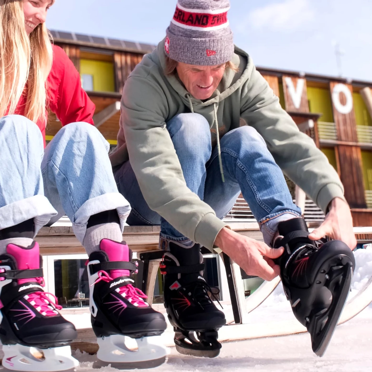 Bladerunner Igniter XT Ice Patins à Glace pour Homme Noir/Rouge
