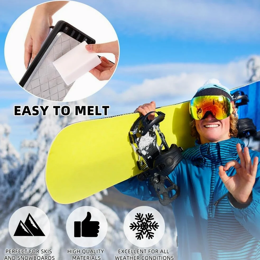 Snowboard Fart Fartage avec base alvéolée et contrôle de la température réglable pour la protection du ski et du snowboard