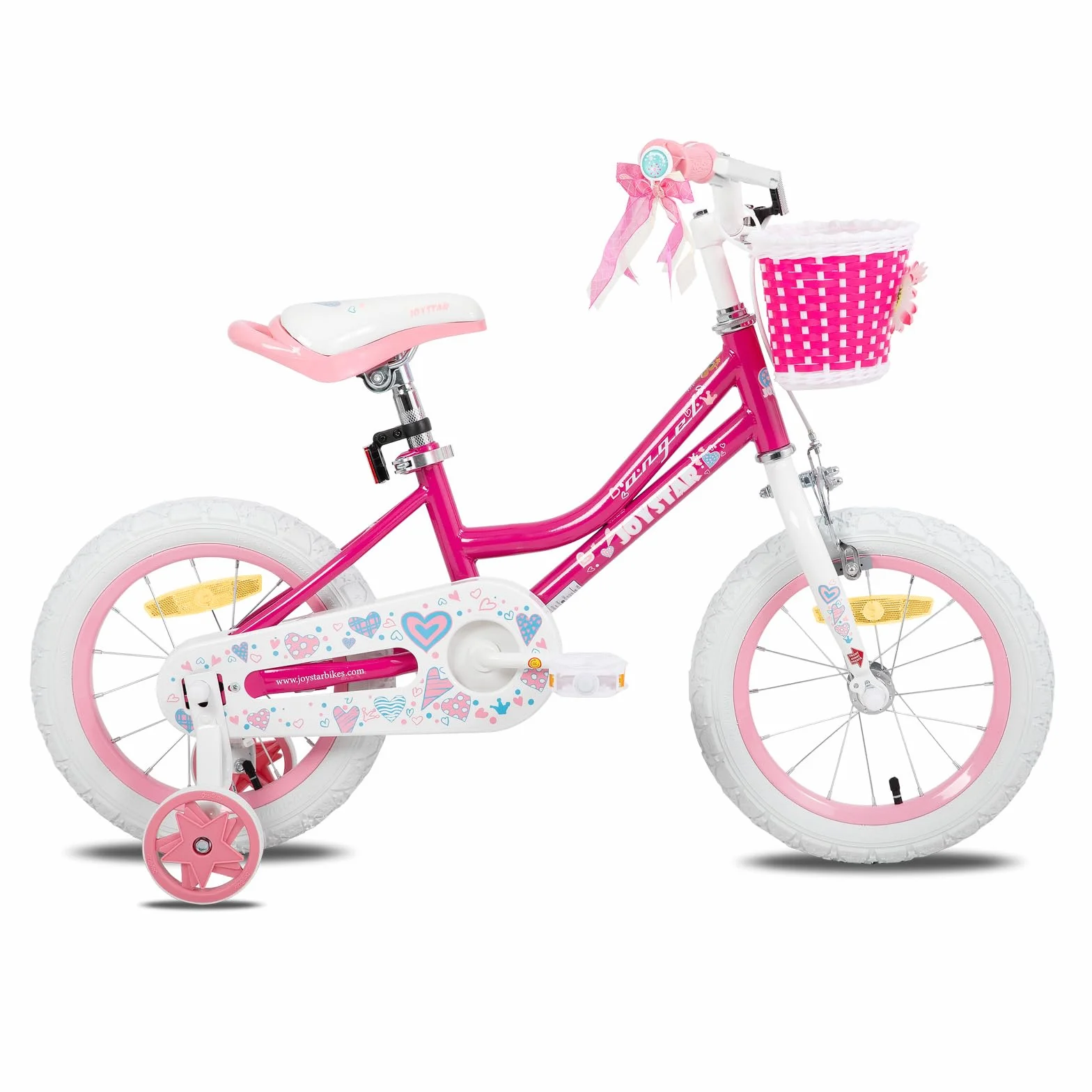 JOYSTAR Vélo Enfant 12-20 Pouces Filles 2-11 Ans avec Stabilisateur et Panier