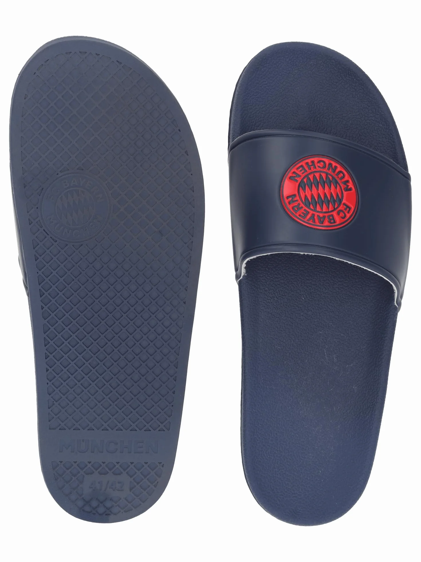 Tongs de bain FC Bayern München pour adultes bleu marine