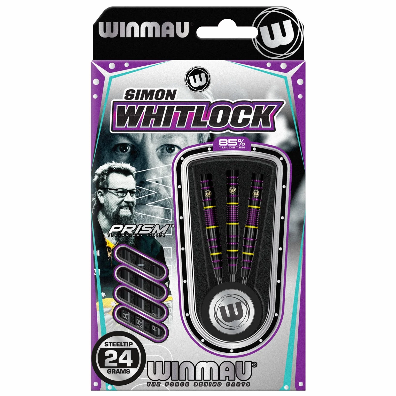 WINMAU Pro Series 85% Dart Set with Flights and Shafts Simon Whitlock