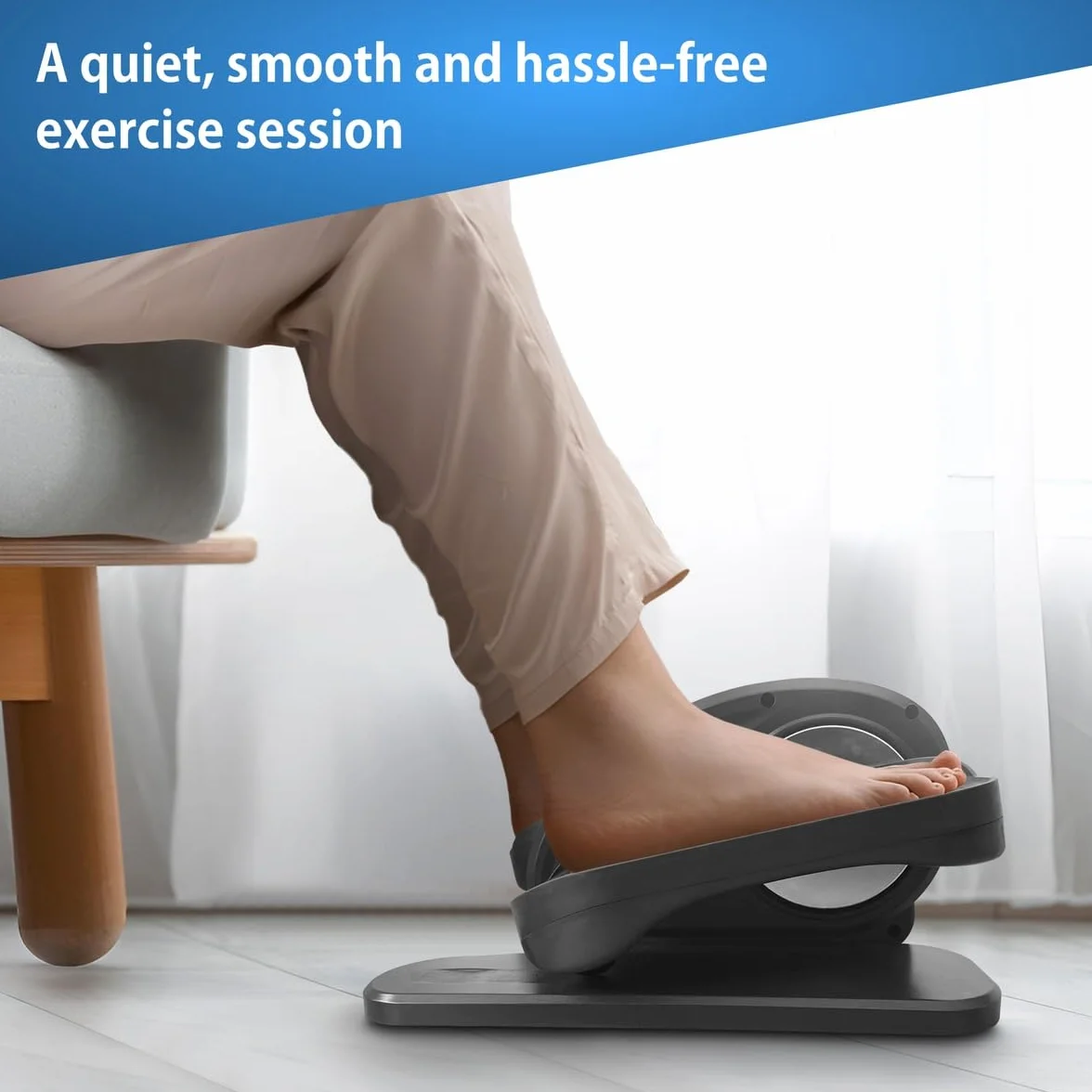 Mini elliptique portable, exerciceur de jambes, entraînement sous le bureau