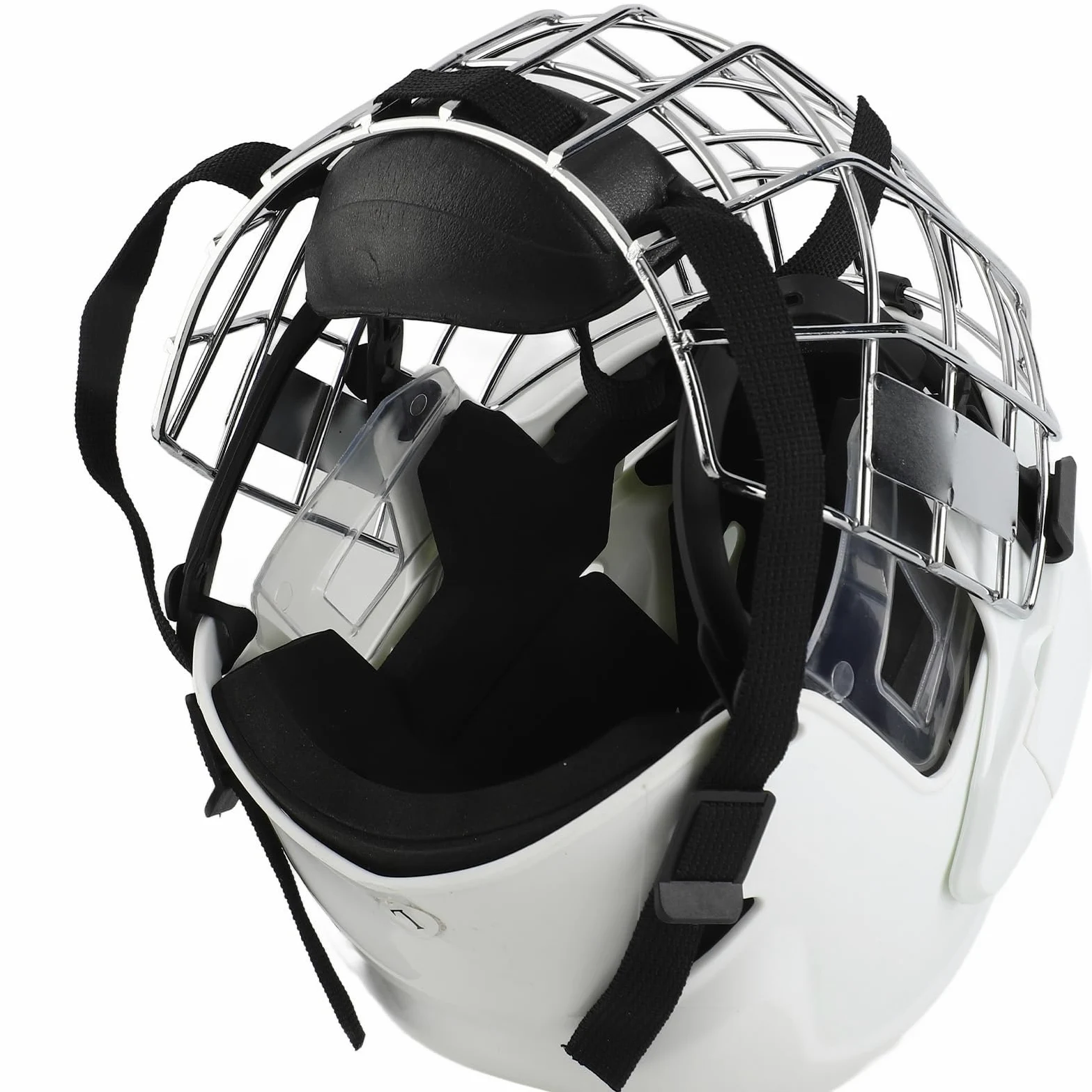 Zunate Casque de Hockey sur Glace pour Jeunes, Combo avec Cage Faciale, Coque de Protection de qualité Supérieure pour Roller Hockey, ABS EVA en Alliage D'aluminium pour Adolescents (M)