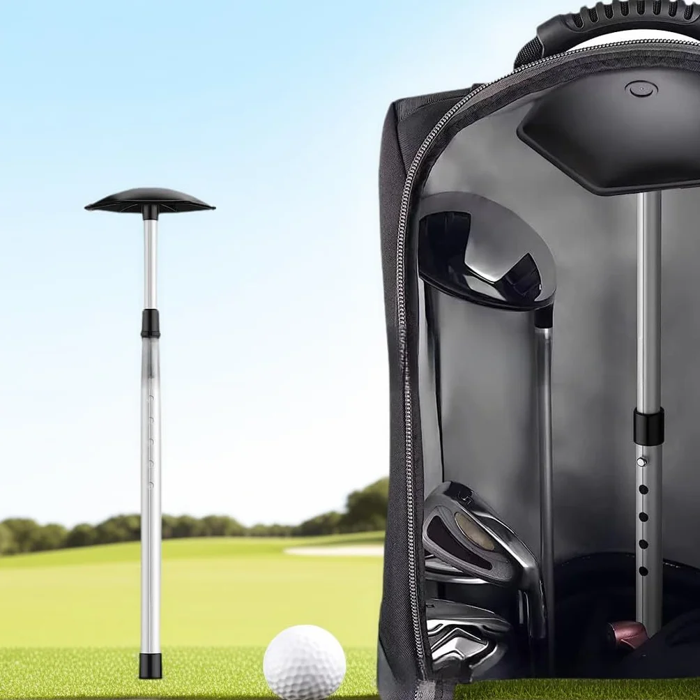 Canne de support réglable pour sac de golf à 4 sections de 50,8 à 132,1 cm pour protection de club de golf en alliage d'aluminium durable TP16