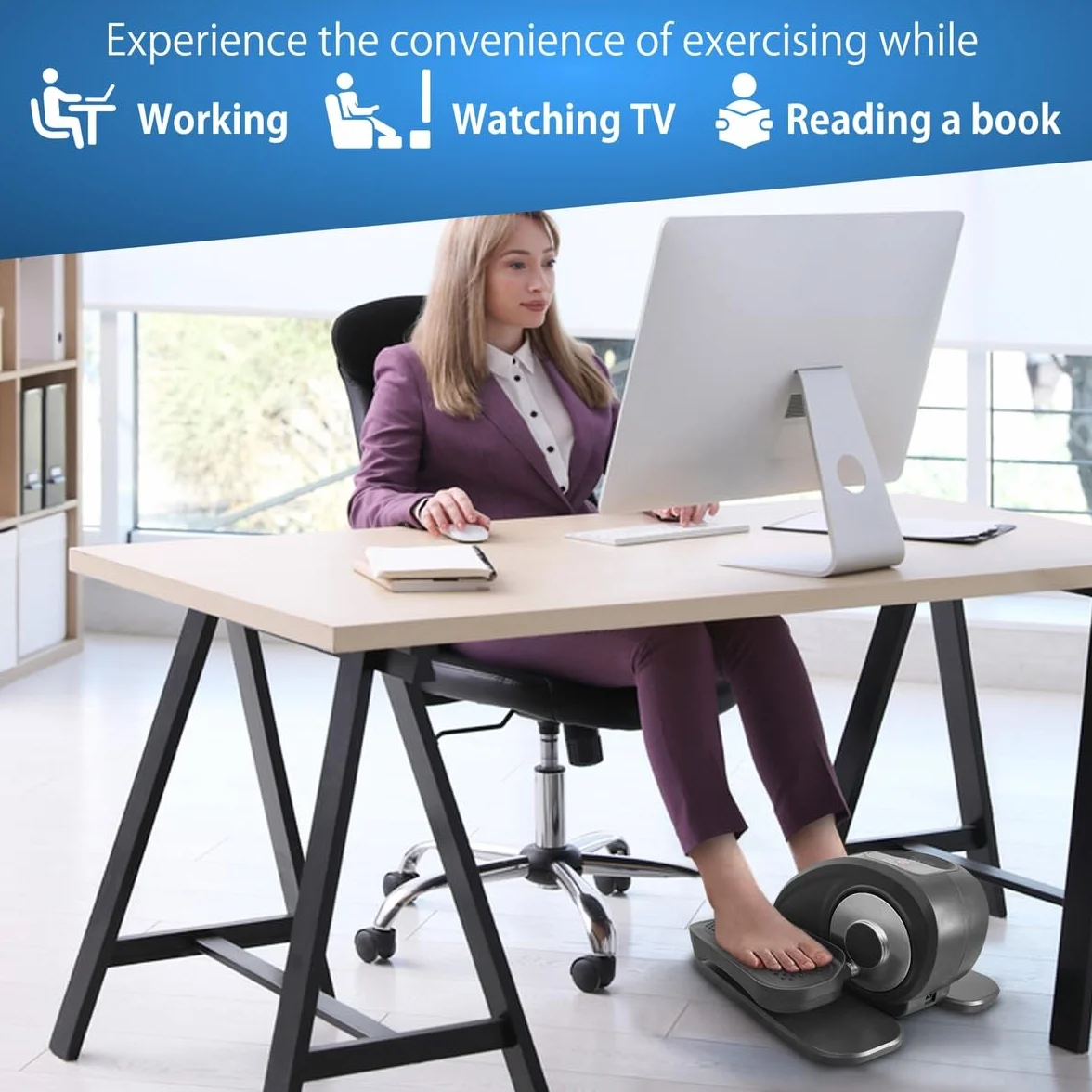 Mini elliptique portable, exerciceur de jambes, entraînement sous le bureau