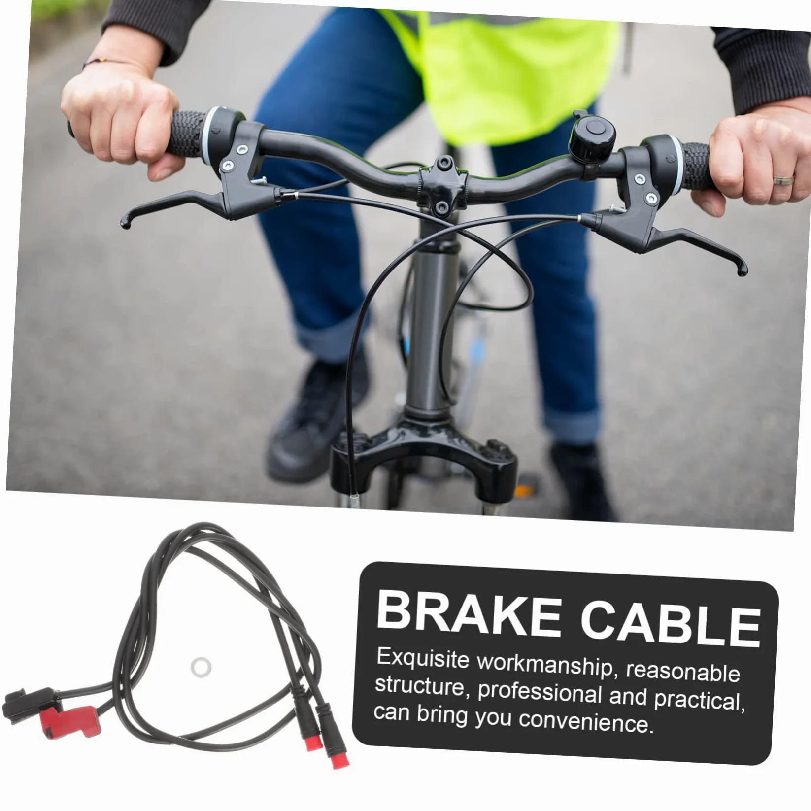 BESPORTBLE 4paires Câble De Frein Électrique pour Vélo Capteur De Coupure De Frein avec Connecteur Pin Compatible Moteur Central Et Arrière