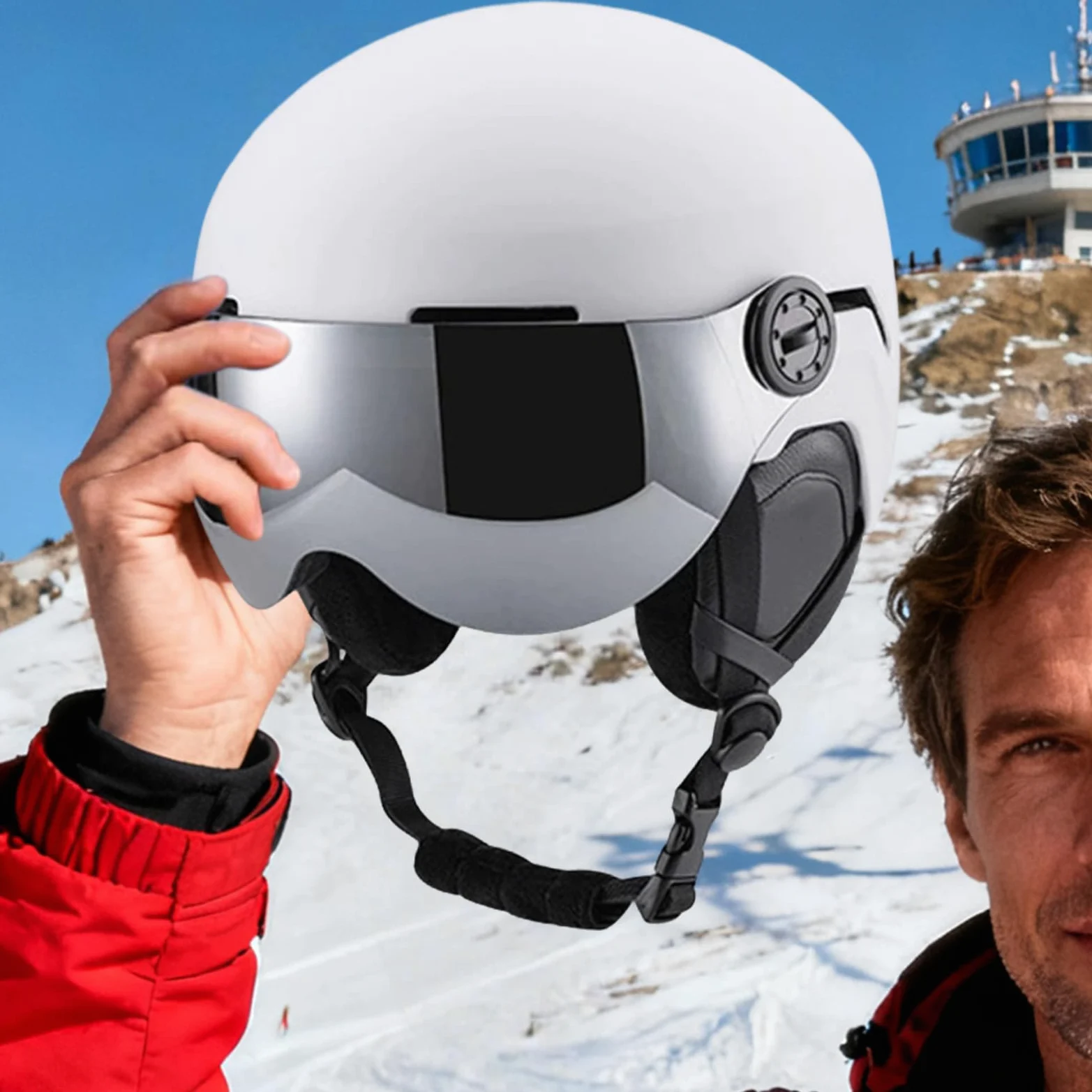 Casque pour le Snowboard,Antichoc Et Thermique Avec Masque | Casque Pour Sports De Neige À Coque Intérieure En Mousse - pour Hommes Femmes Jeunes Adultes Jeunes Skieur Snowboardeur Station Extérieur S