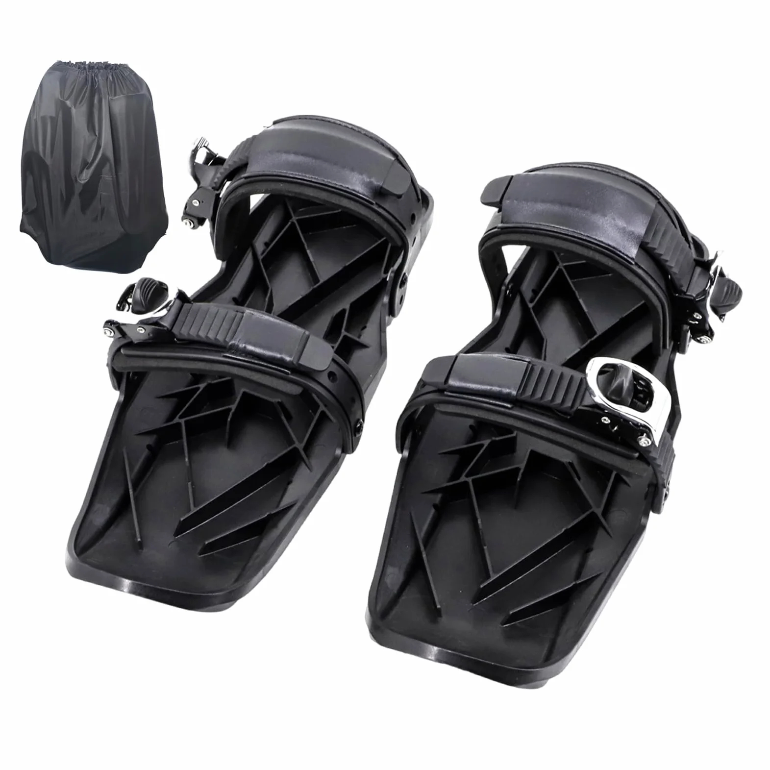 1 paire de raquettes à neige pour homme et enfant, légères, antidérapantes, réglables, avec sac à chaussures, boucle en acier inoxydable, outil de sport d'hiver pour parcs de neige, montagnes, neige