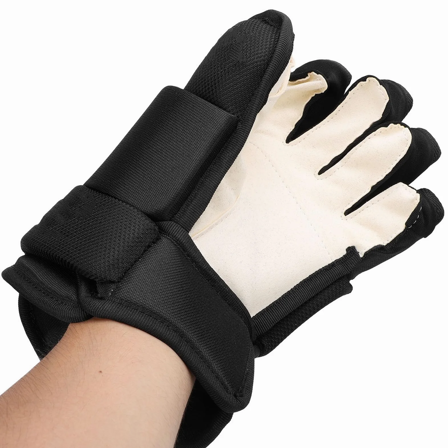 GOWENIC 1 Paire de Gants de Hockey, Gants de Hockey sur Glace, Respirants, Légers, Très Ajustés, Gants de Protection Polyvalents pour Joueurs de Hockey de Rue