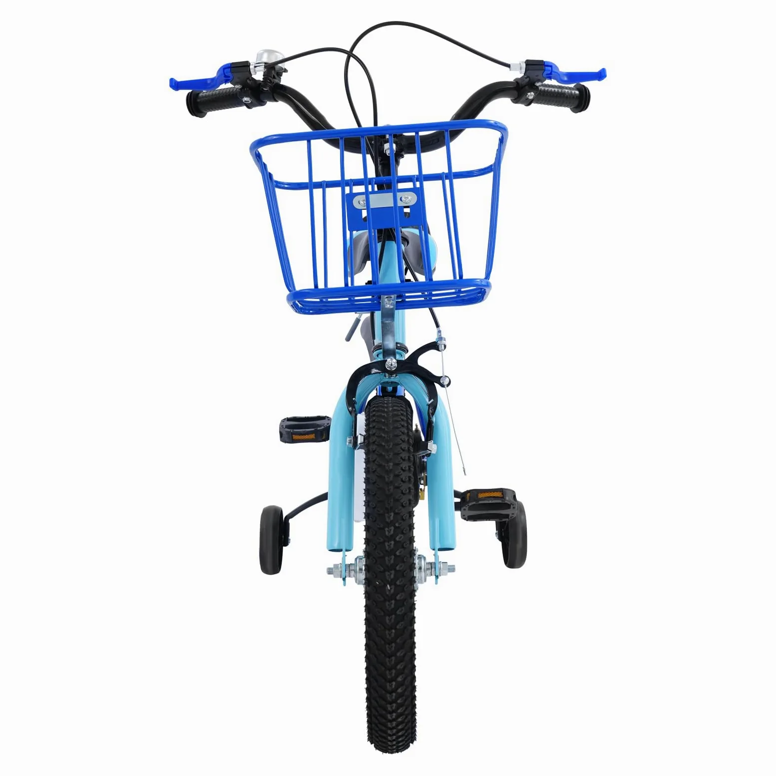 Vélo pour enfant de 14 pouces avec double système de freinage | Vélo pour enfant avec roues stabilisatrices - Hauteur réglable du guidon : 66 à 73 cm - Hauteur du siège : 43 à 49 cm - Pour