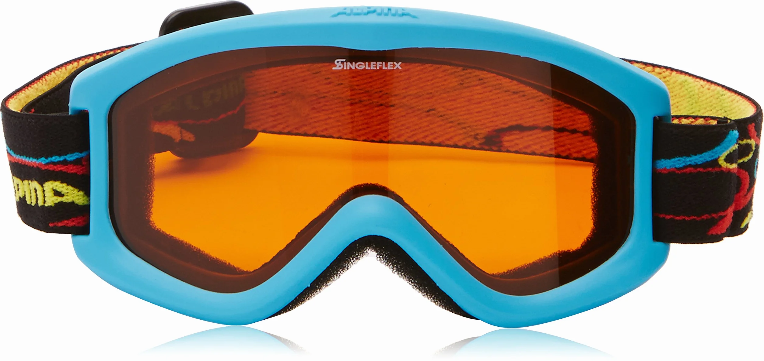 ALPINA CARVY 2.0 Masque de ski antibuée pour enfants protection UV robuste incassable