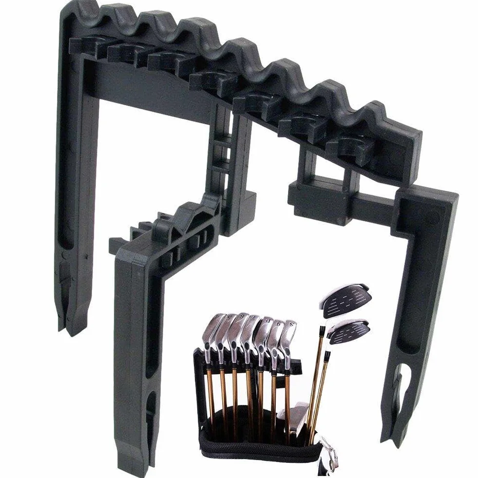 Support de Club de Golf 9 Fer, Rangement Debout pour Clubs de Golf, Accessoire Universel Durable