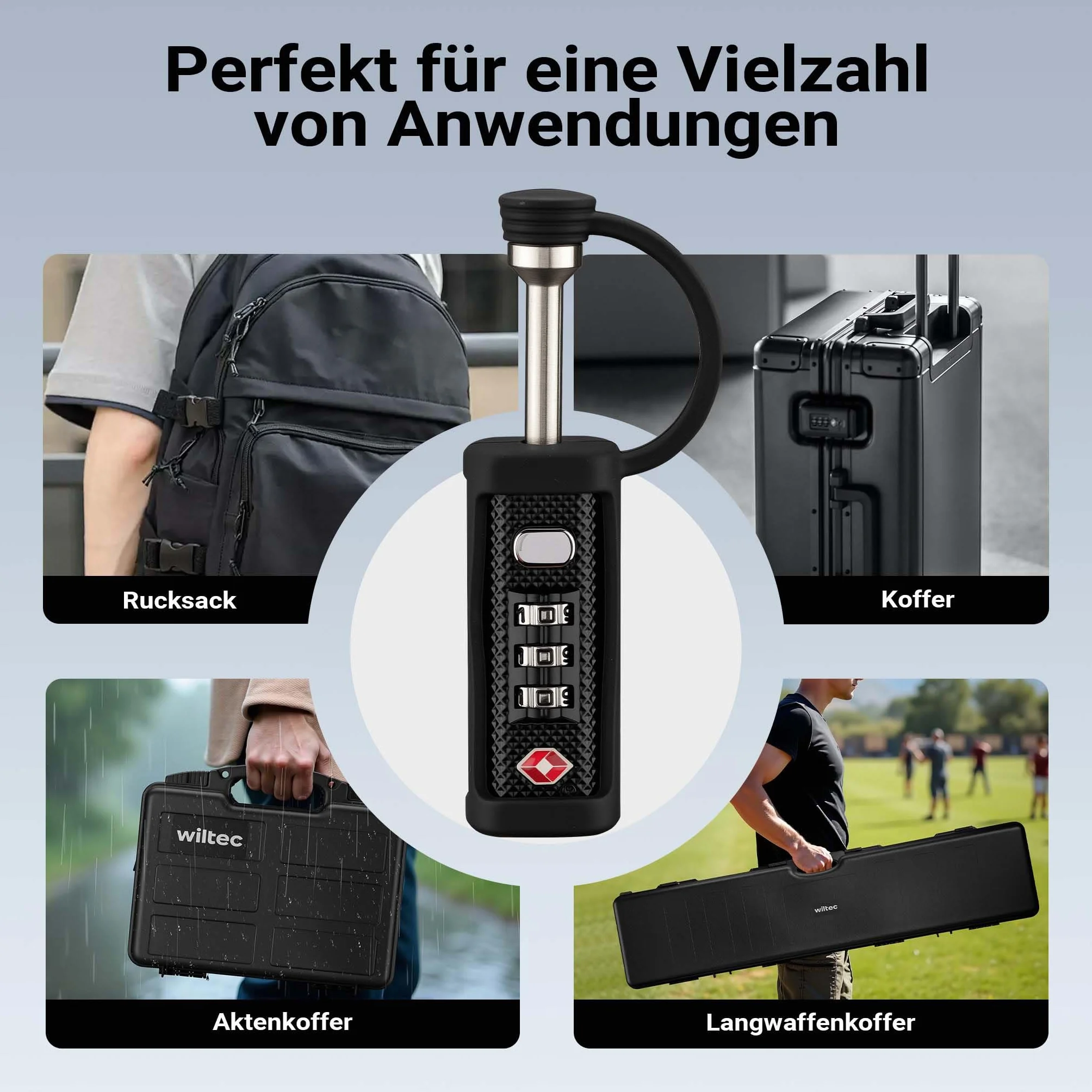 WilTec : Lot de Cadenas TSA pour valises d'armes