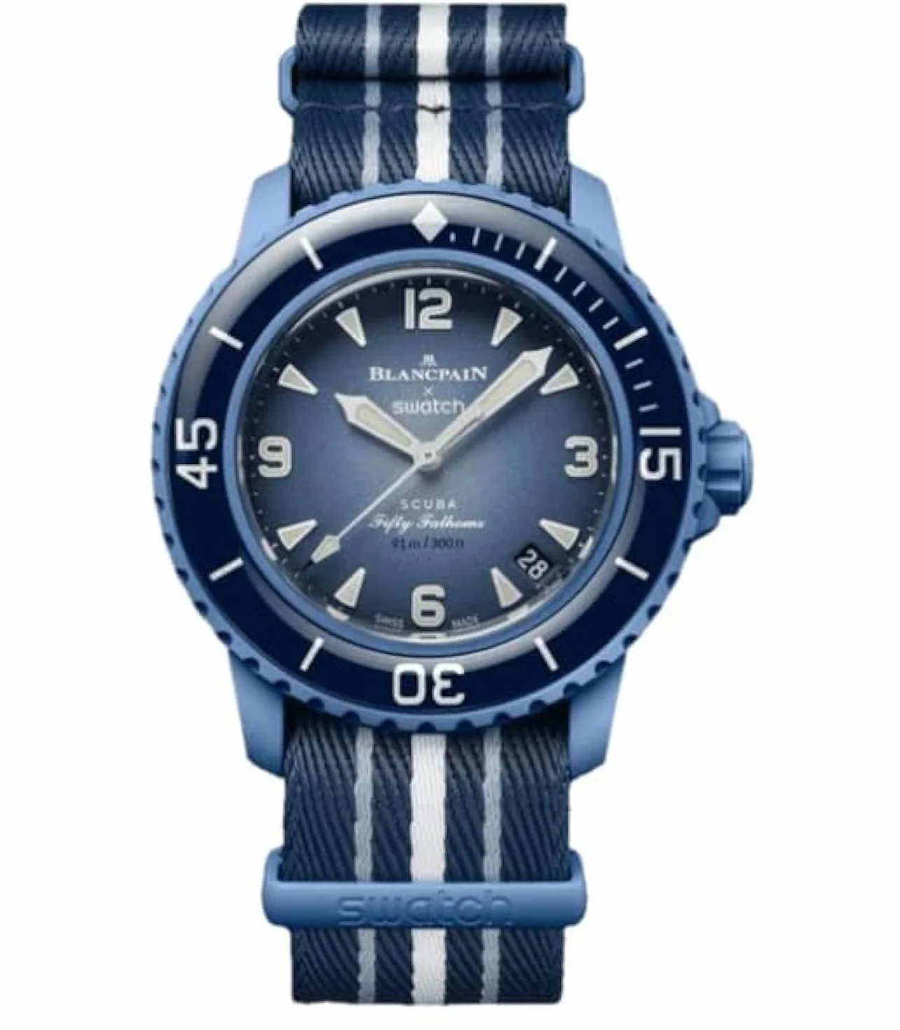 SWATCH BLANCPAIN X SWATCH SCUBA FIFTY FATHOMS ATLANTIC OCEAN Bleu Moderne