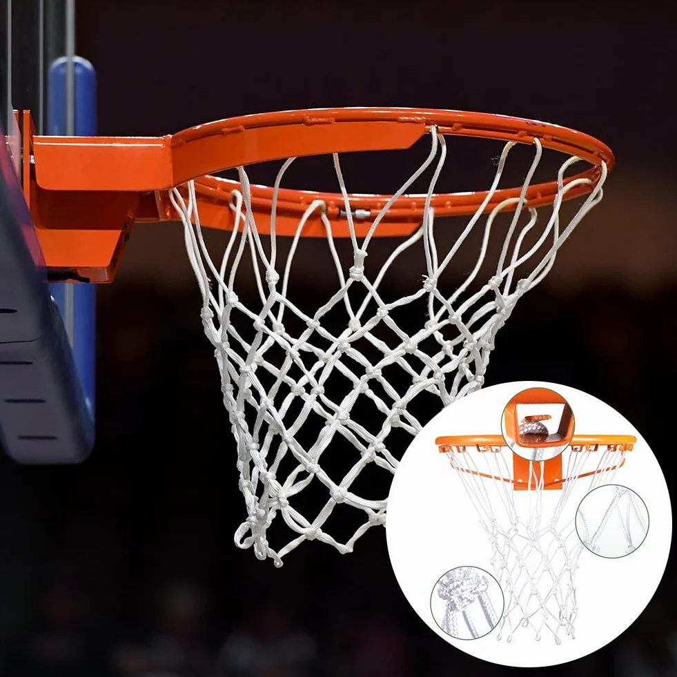 Cerioll Filet de Basketball Taille Standard Résistant à la Pluie et au Soleil Intérieur Extérieur