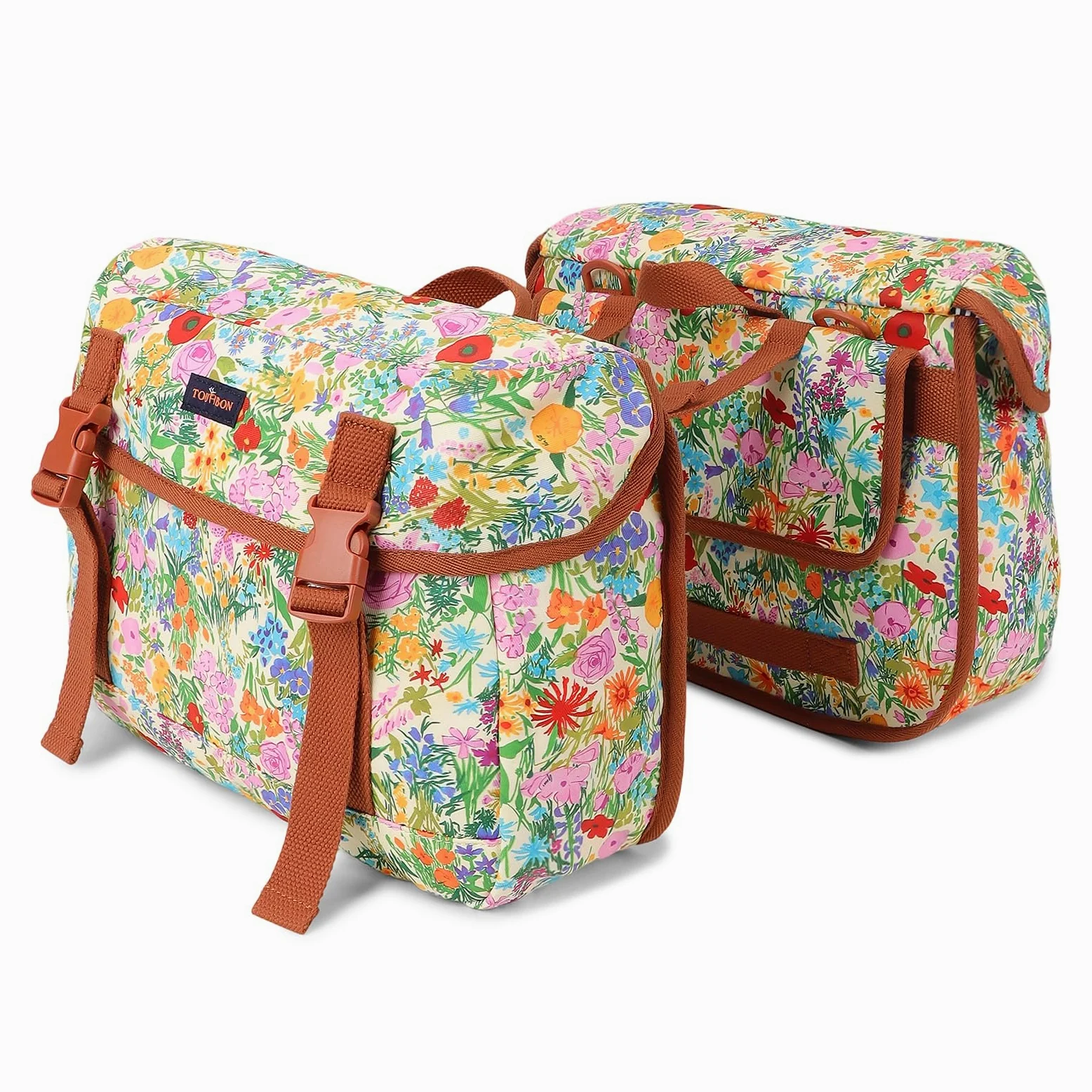 Sacoche Double Porte-Bagages en Nylon pour vélos, 24 l, Sac de Rangement pour siège de vélo, pour Les Voyages, Les déplacements, Les achats