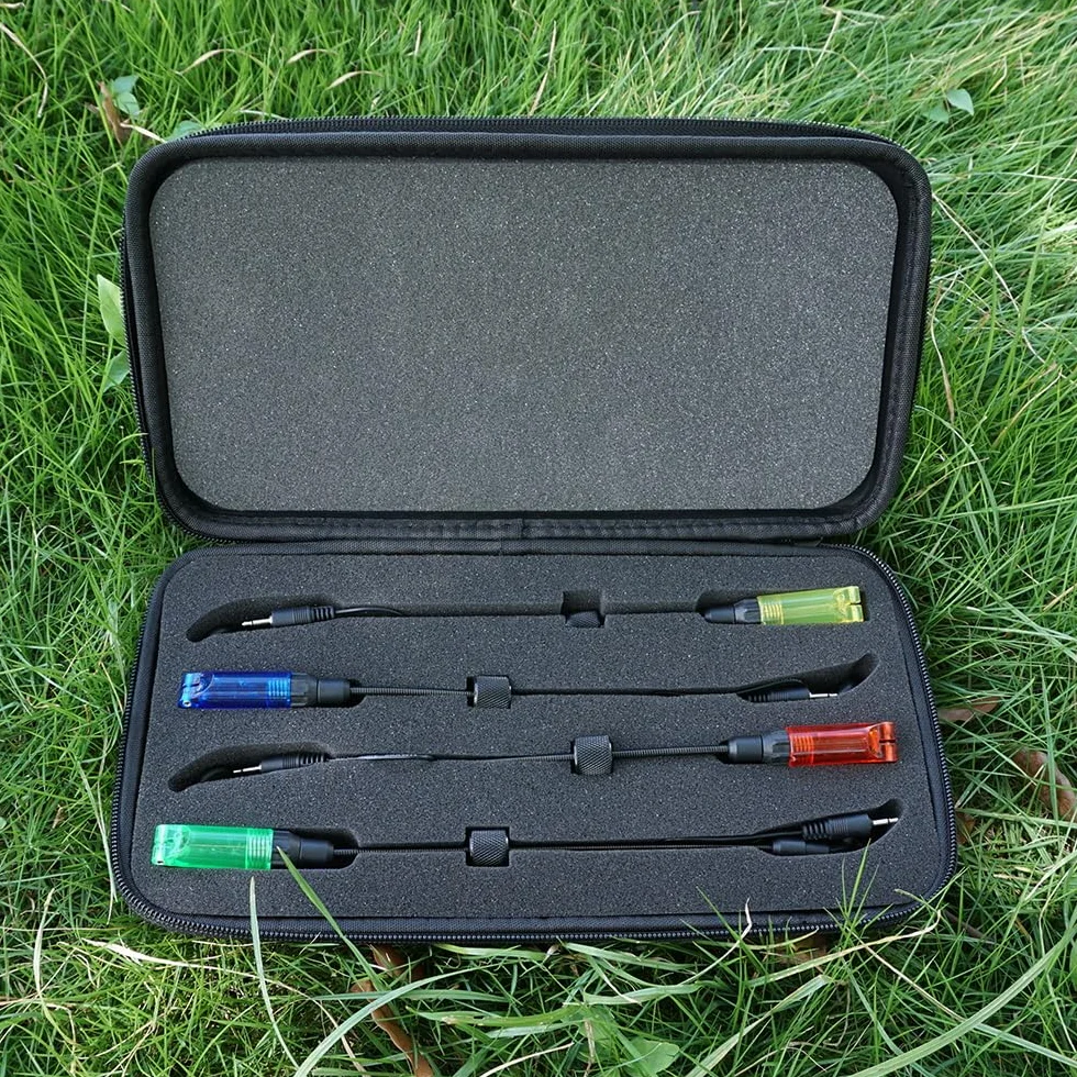 Swinger pêche carpe LED 2,5 mm détachable indicateur touche lot 4